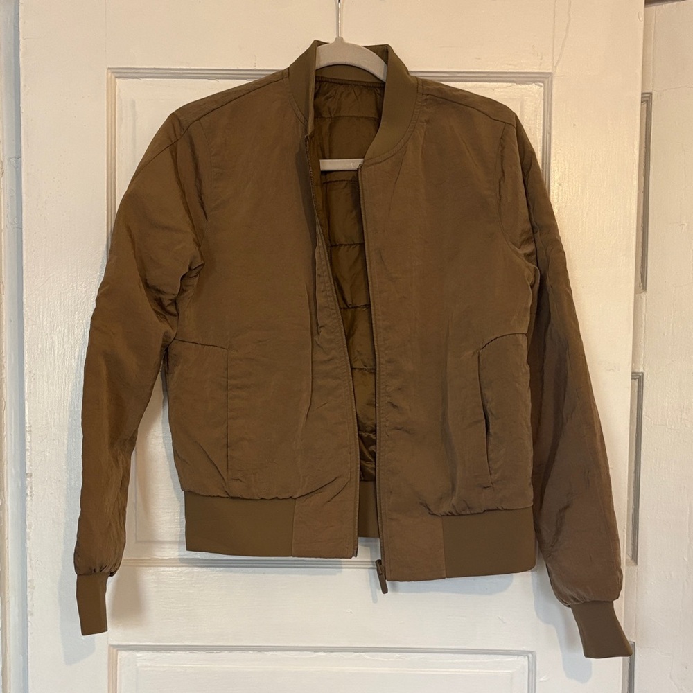 Lululemon Reversible Gold Bomber Jacket